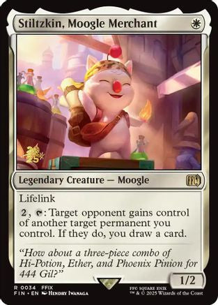 Image of Stiltzkin, Moogle Merchant (PRE-034) - Prerelease Cards Foil