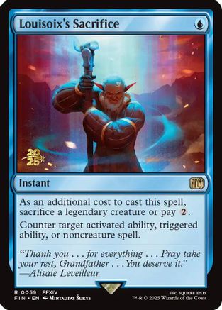 Image of Louisoix's Sacrifice (PRE-059) - Prerelease Cards Foil