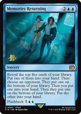 Image of Memories Returning (PRE-063) - Prerelease Cards Foil