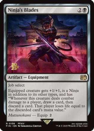 Image of Ninja's Blades (PRE-108) - Prerelease Cards Foil