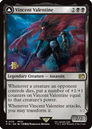 Image of Vincent Valentine (PRE-125) - Prerelease Cards Foil