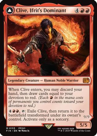 Image of Clive, Ifrit's Dominant (PRE-133) - Prerelease Cards Foil