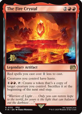 Image of The Fire Crystal (PRE-135) - Prerelease Cards Foil