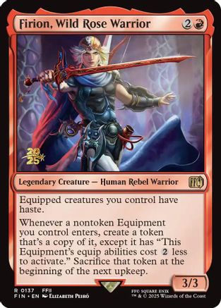 Image of Firion, Wild Rose Warrior (PRE-137) - Prerelease Cards Foil