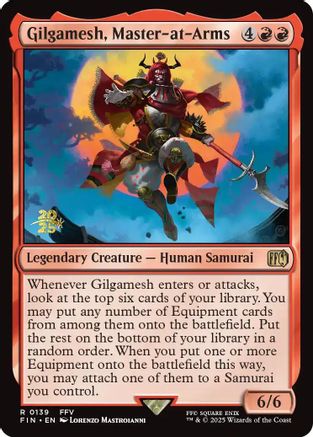 Image of Gilgamesh, Master-at-Arms (PRE-139) - Prerelease Cards Foil