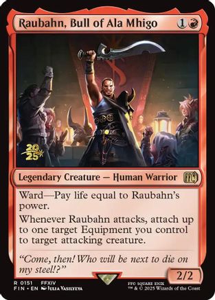 Image of Raubahn, Bull of Ala Mhigo (PRE-151) - Prerelease Cards Foil