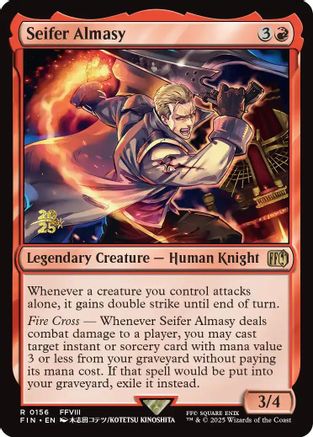 Image of Seifer Almasy (PRE-156) - Prerelease Cards Foil