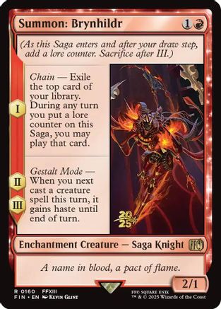 Image of Summon: Brynhildr (PRE-160) - Prerelease Cards Foil