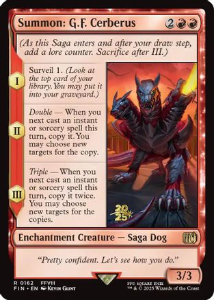 Image of Summon: G.F. Cerberus (PRE-162) - Prerelease Cards Foil