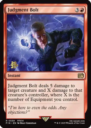 Image of Judgment Bolt (PRE-559) - Prerelease Cards Foil