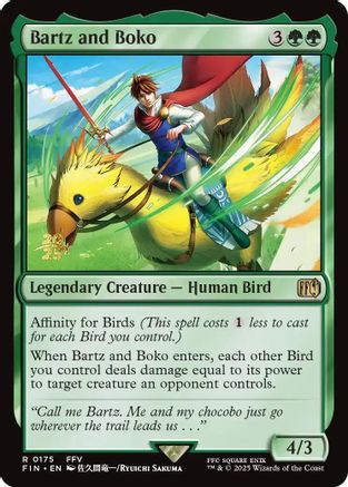 Image of Bartz and Boko (PRE-175) - Prerelease Cards Foil