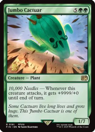 Image of Jumbo Cactuar (PRE-191) - Prerelease Cards Foil
