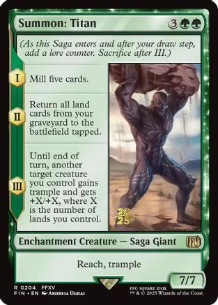 Image of Summon: Titan (PRE-204) - Prerelease Cards Foil