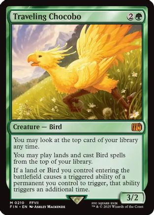 Image of Traveling Chocobo (PRE-210) - Prerelease Cards Foil