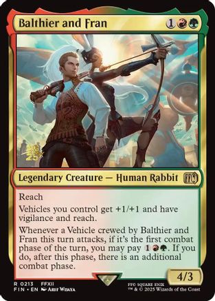Image of Balthier and Fran (PRE-213) - Prerelease Cards Foil