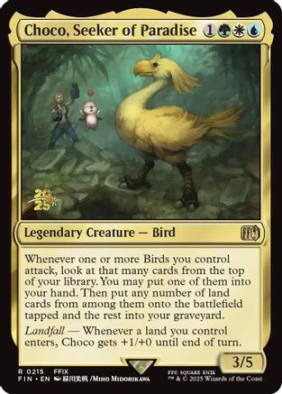 Image of Choco, Seeker of Paradise (PRE-215) - Prerelease Cards Foil