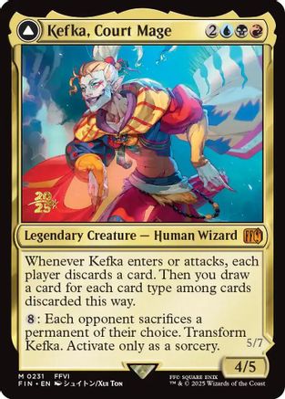 Image of Kefka, Court Mage (PRE-231) - Prerelease Cards Foil