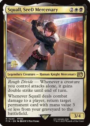 Image of Squall, SeeD Mercenary (PRE-243) - Prerelease Cards Foil