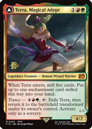 Image of Terra, Magical Adept (PRE-245) - Prerelease Cards Foil