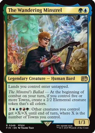 Image of The Wandering Minstrel (PRE-249) - Prerelease Cards Foil