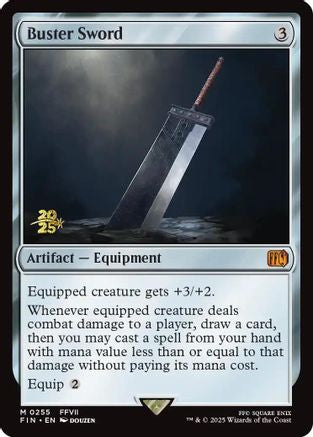 Image of Buster Sword (PRE-255) - Prerelease Cards Foil