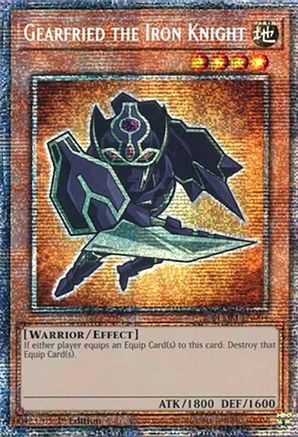 Image of Gearfried the Iron Knight (Starlight Rare) (BLMM-EN004) - Battles of Legend: Monster Mayhem 1st Edition