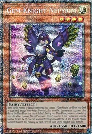 Image of Gem-Knight Nepyrim (Starlight Rare) (BLMM-EN021) - Battles of Legend: Monster Mayhem 1st Edition