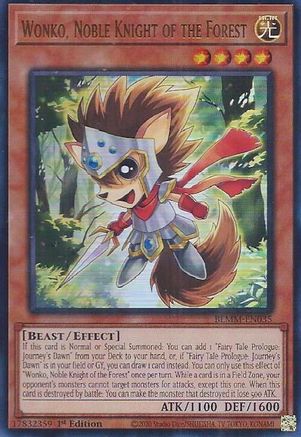 Image of Wonko, Noble Knight of the Forest (BLMM-EN035) - Battles of Legend: Monster Mayhem 1st Edition