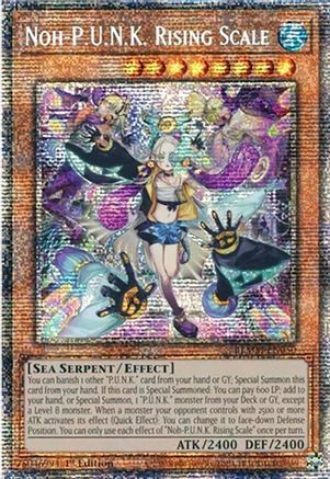 Image of Noh-P.U.N.K. Rising Scale (Starlight Rare) (BLMM-EN050) - Battles of Legend: Monster Mayhem 1st Edition