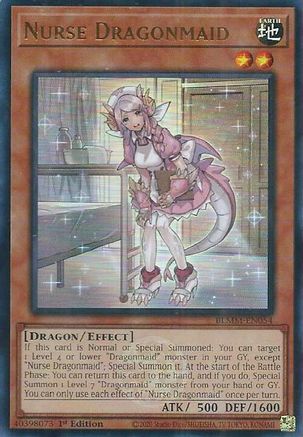 Image of Nurse Dragonmaid (BLMM-EN054) - Battles of Legend: Monster Mayhem 1st Edition