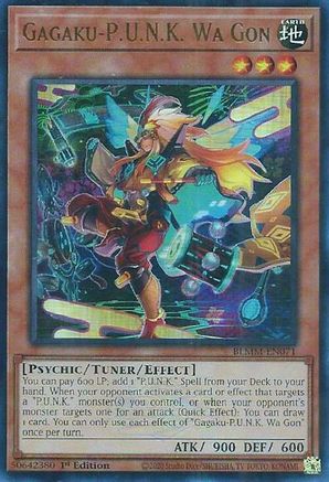 Image of Gagaku-P.U.N.K. Wa Gon (BLMM-EN071) - Battles of Legend: Monster Mayhem 1st Edition