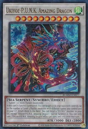 Image of Ukiyoe-P.U.N.K. Amazing Dragon (BLMM-EN077) - Battles of Legend: Monster Mayhem 1st Edition
