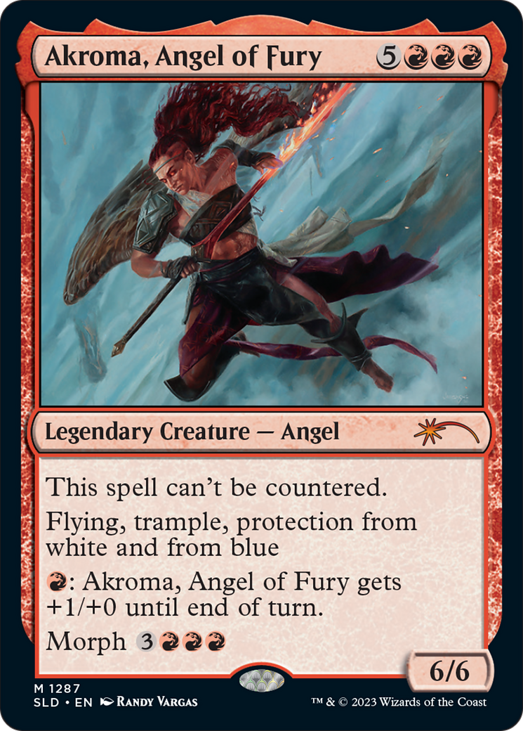 Image of Akroma, Angel of Fury (SLD-1287) - Secret Lair Drop