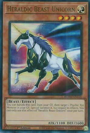 Image of Heraldic Beast Unicorn (BLMM-EN116) - Battles of Legend: Monster Mayhem 1st Edition
