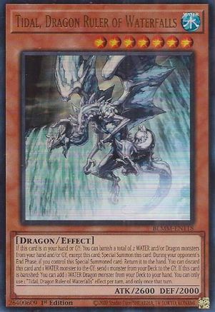Image of Tidal, Dragon Ruler of Waterfalls (BLMM-EN118) - Battles of Legend: Monster Mayhem 1st Edition