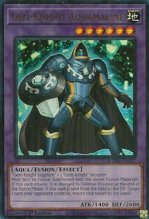 Image of Gem-Knight Aquamarine (BLMM-EN137) - Battles of Legend: Monster Mayhem 1st Edition