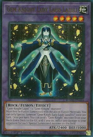 Image of Gem-Knight Lady Lapis Lazuli (BLMM-EN144) - Battles of Legend: Monster Mayhem 1st Edition
