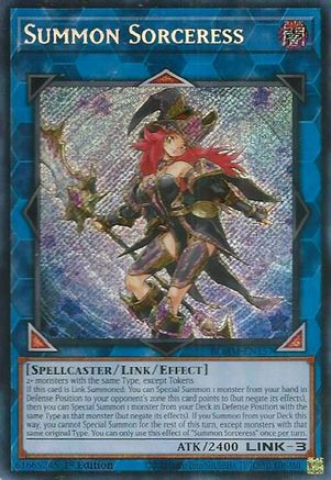 Image of Summon Sorceress (BLMM-EN157) - Battles of Legend: Monster Mayhem 1st Edition