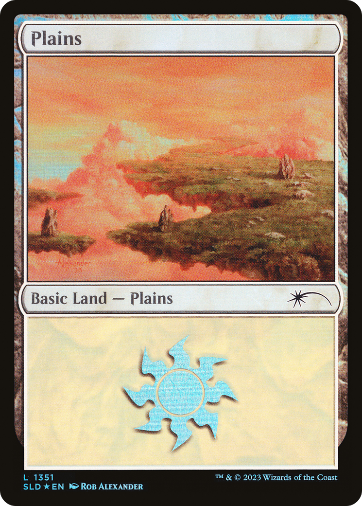 Image of Plains (1351) (SLD-1351) - Secret Lair Drop Foil