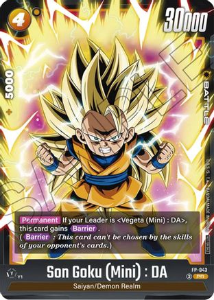 Image of Son Goku (Mini) : DA - FP-043 (FB-043) - Fusion World Promotion Cards and Packs Holofoil