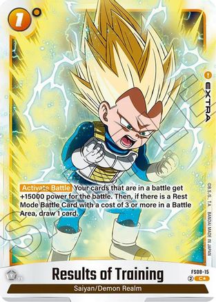 Image of Results of Training (Bonus Pack Alternate Art) (FS08-15) - Starter Deck 8 Vegeta Mini Super Saiyan 3 Holofoil
