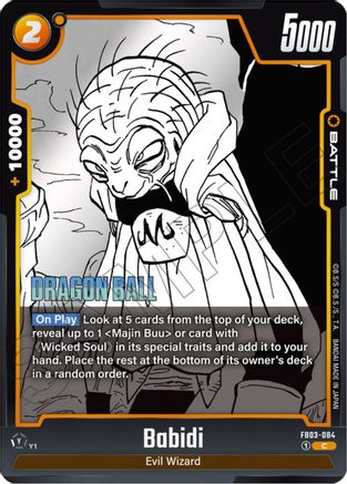 Image of Babidi (FB03-084) - Manga Booster 01