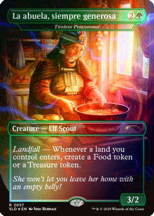 Image of La abuela, siempre generosa - Tireless Provisioner (Rainbow Foil) (SLD-2057) - Secret Lair Drop Series Foil