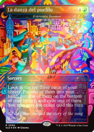 Image of La danza del pueblo - Expressive Iteration (Rainbow Foil) (SLD-2060) - Secret Lair Drop Series Foil