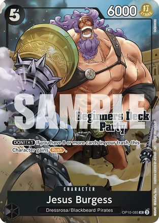 Image of Jesus Burgess (Beginners Deck Party [ST-23] - [ST-28] Winner Pack) (OP10-085) - One Piece Promotion Cards Foil