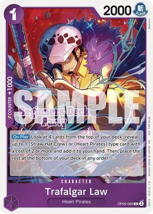 Image of Trafalgar Law (Beginners Deck Party [ST-23] - [ST-28] Participation Pack) (OP09-069) - One Piece Promotion Cards