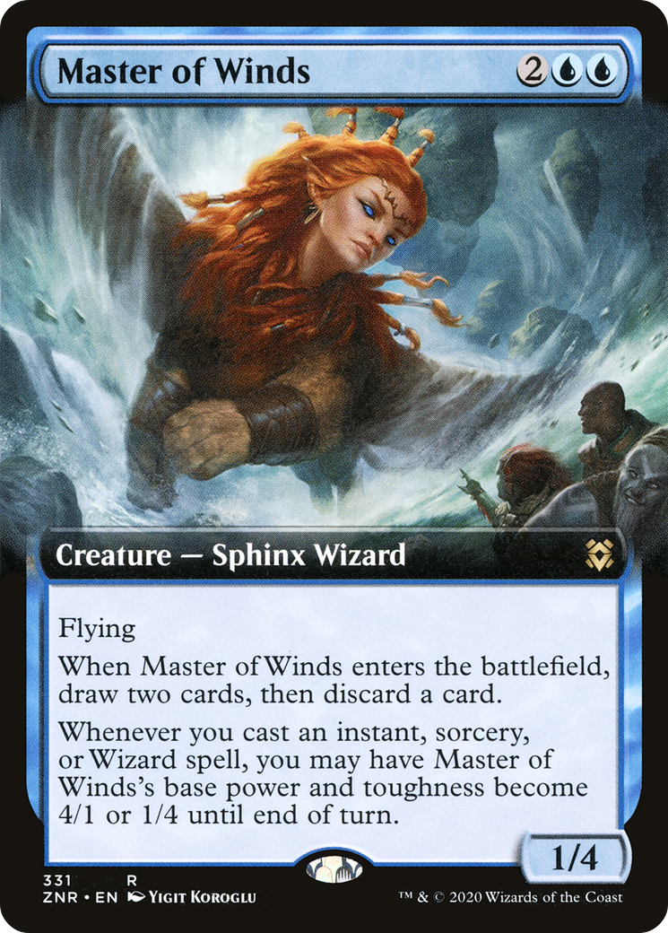 Image of Master of Winds (Extended Art) (ZNR-331) - Zendikar Rising: (Extended Art) Foil