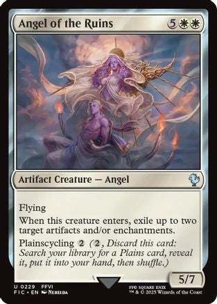 Image of Angel of the Ruins (Surge Foil) (FIC-229) - Commander: FINAL FANTASY Foil