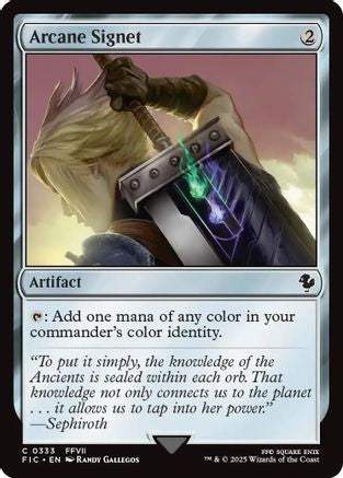 Image of Arcane Signet (0333) (Surge Foil) (FIC-333) - Commander: FINAL FANTASY Foil