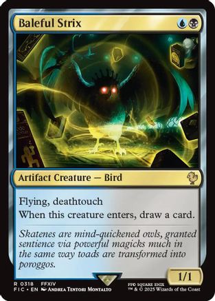 Image of Baleful Strix (Surge Foil) (FIC-318) - Commander: FINAL FANTASY Foil